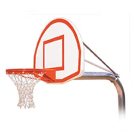 First Team First Team RuffNeck Max Steel-Aluminum In Ground Fixed Height Basketball System; Brick Red RuffNeck Max-BR